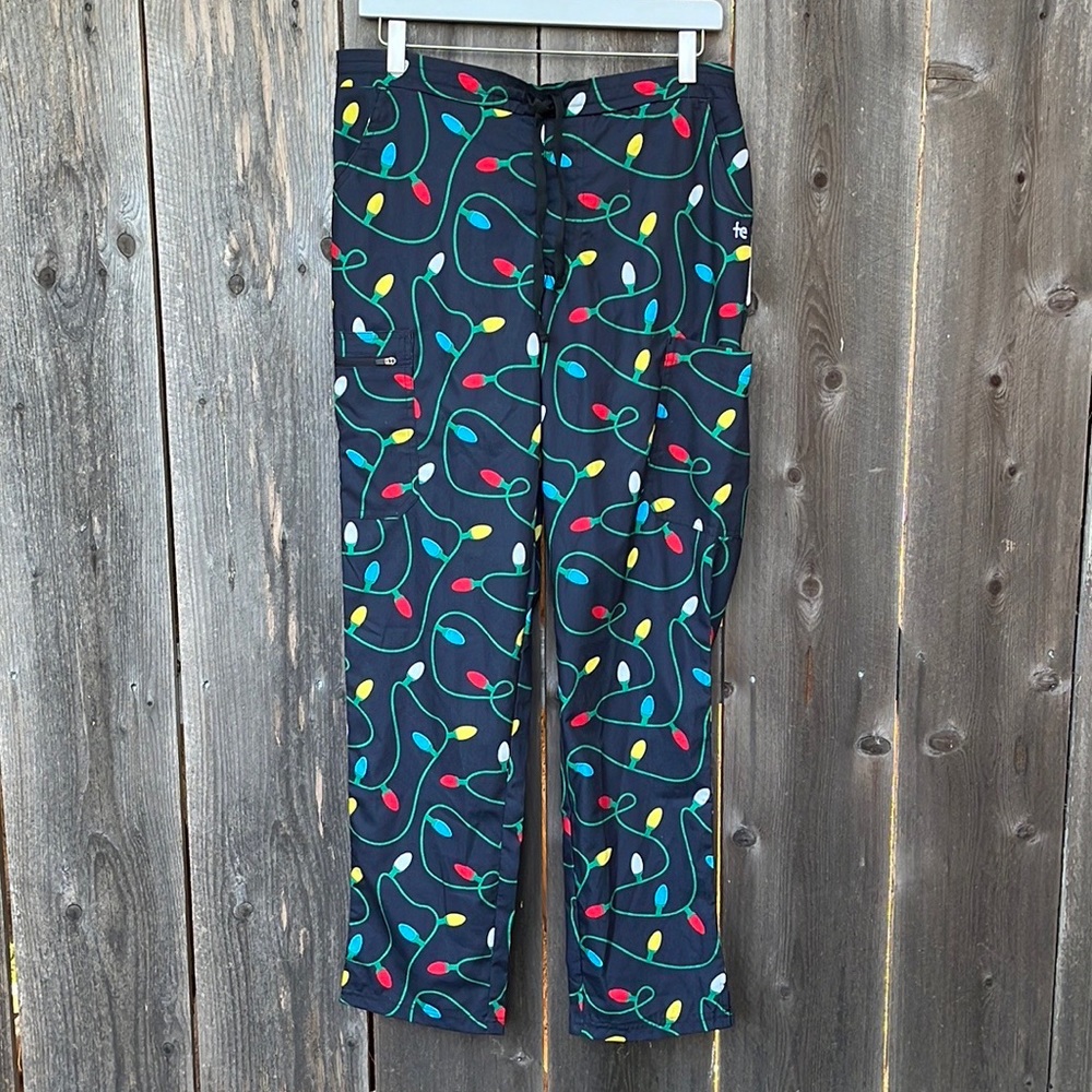 Tipsy Elves String of Lights Scrub Bottoms